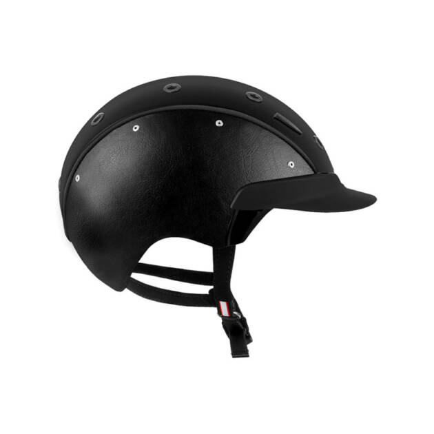 Capacete master 6 couro nas laterais e camurça no centro
