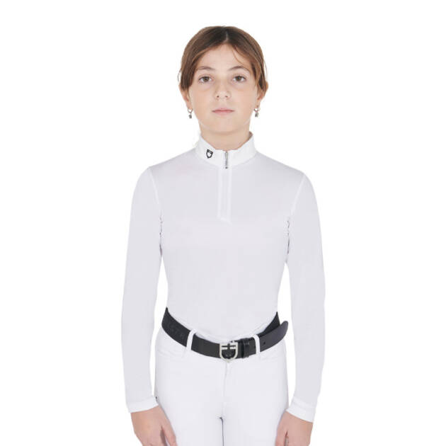 Polo slim fit infantil de concurso anti UV