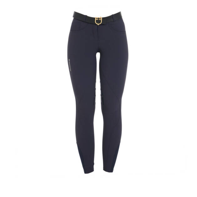 calça feminina tecido técnico com grip no joelho