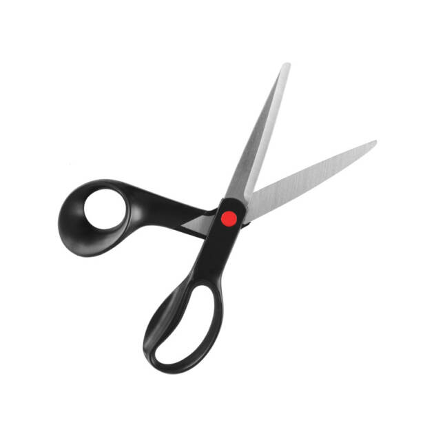 TESOURA PARA CRINA COM ALAVANCA CABO DE PLÁSTICO ERGONÔMICO