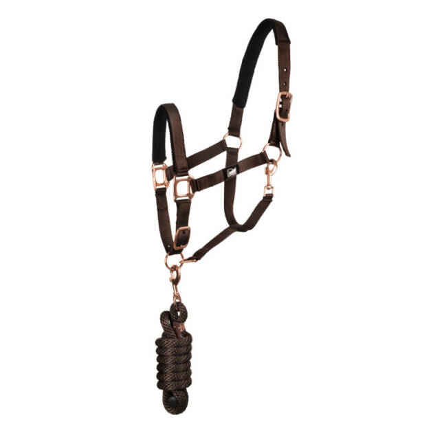 Caveira de nylon linha Rose Gold