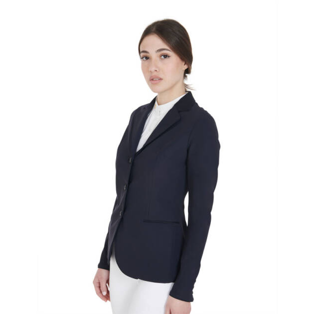 Jaqueta feminina de competição três botões