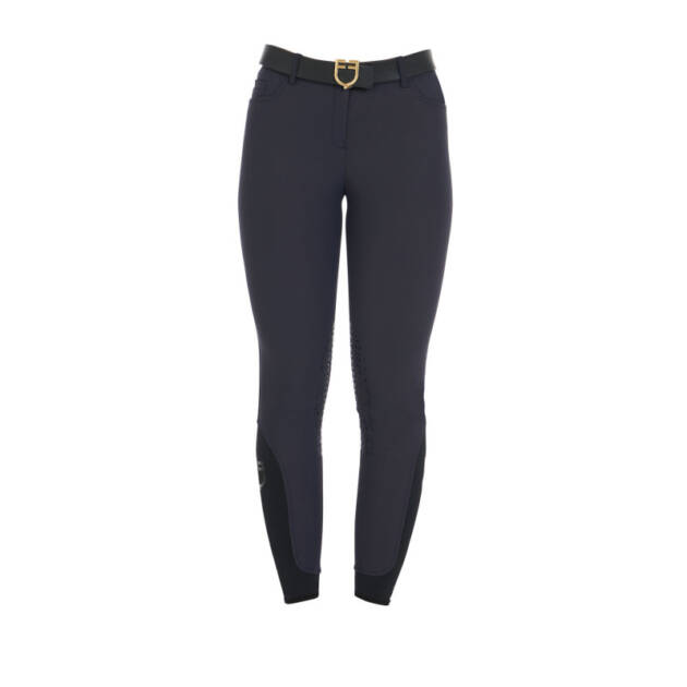 Calças femininas slim fit grip com logo Equestro