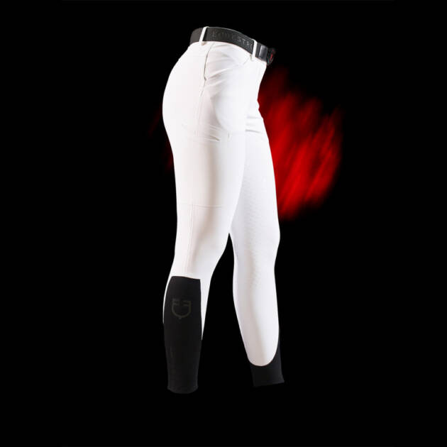 Calça slim fit feminina Equestro Ridertechnology full grip
