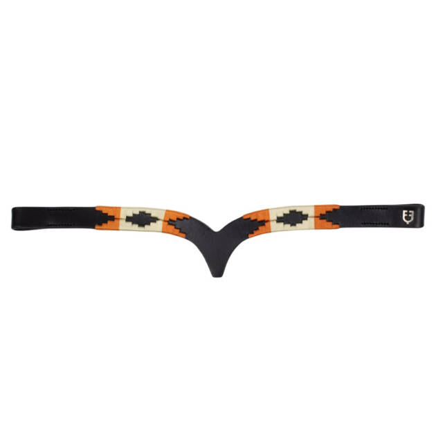 Frontal em couro com decoração Navajo