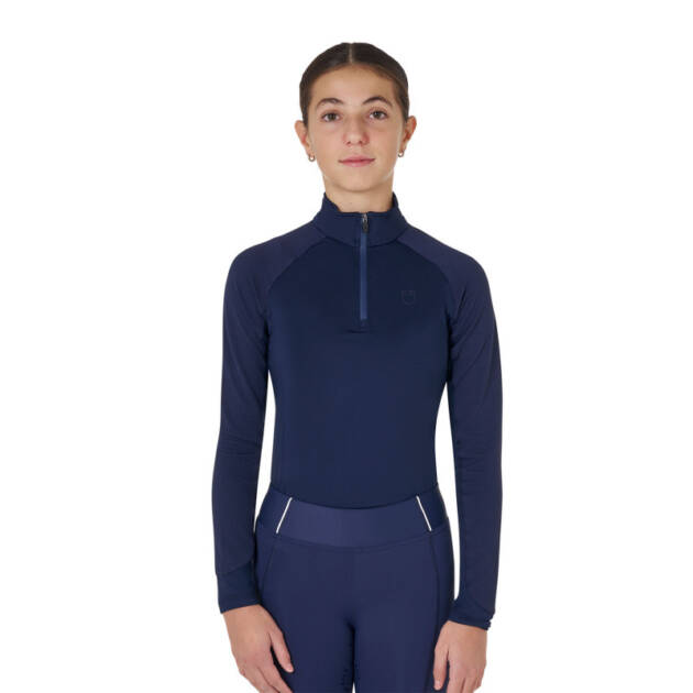 Camiseta infantil de tecido técnico