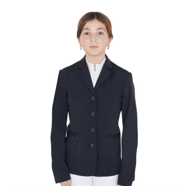 Jaqueta infantil slim fit quatro botões