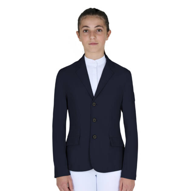 Jaqueta infantil slim fit para concurso três botões