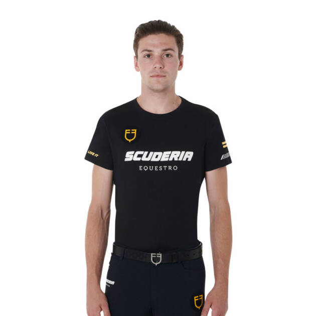 Camiseta masculina de algodão stretch Scuderia Equestro