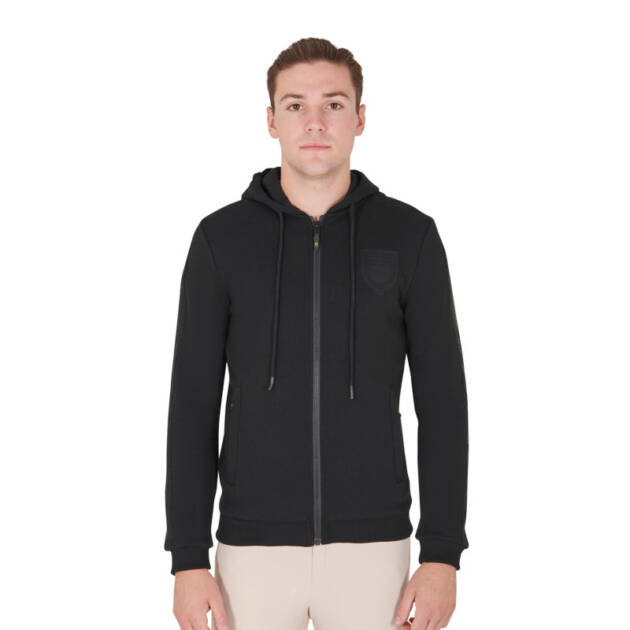 Moletom masculino com capuz e forro de fleece