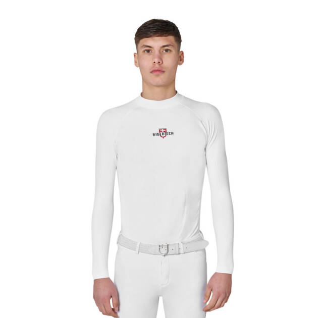Camiseta térmica masculina Equestro Ridertechnology de manga longa