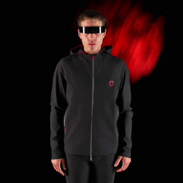 Moletom técnico masculino Equestro Ridertechnology com capuz