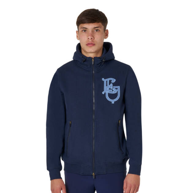 Moletom masculino de inverno com zíper inteiro