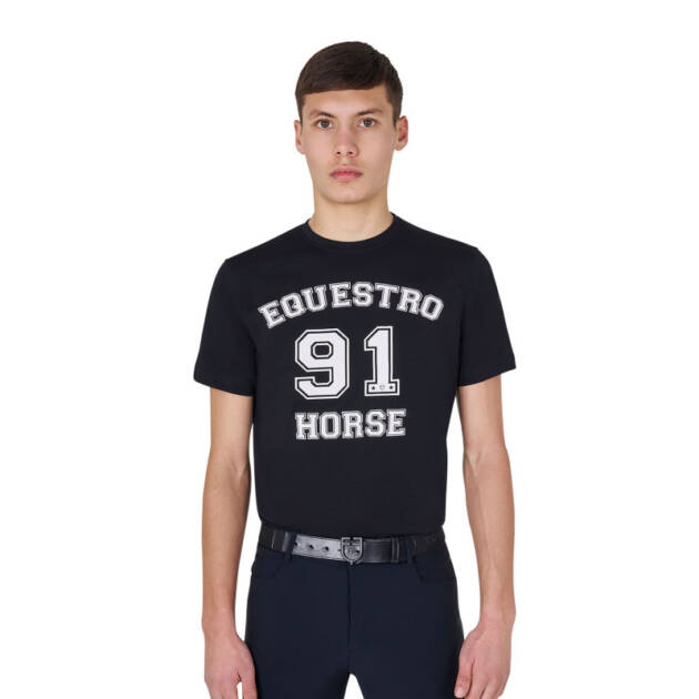 Camiseta de algodão Men's Horse Club