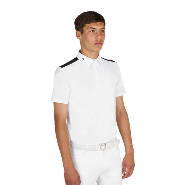 Polo masculino concurso slim fit manga curta