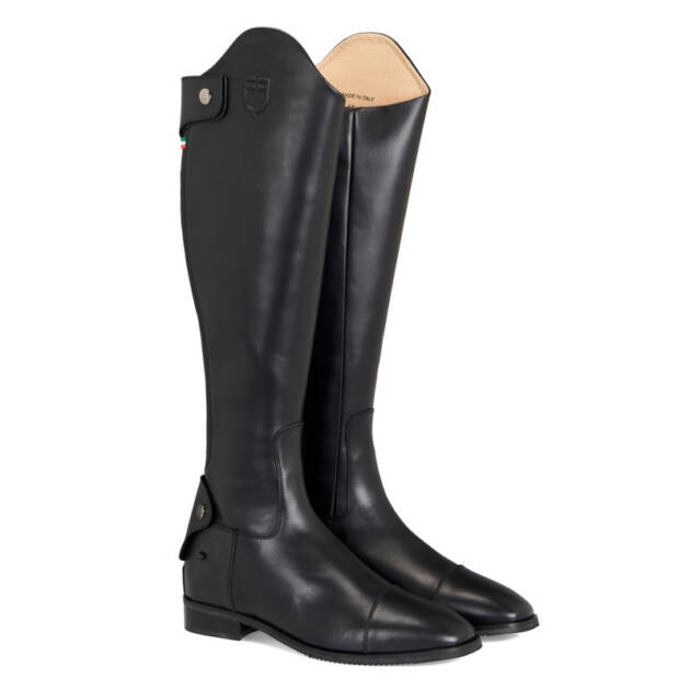 Botas unissex com zíper traseiro