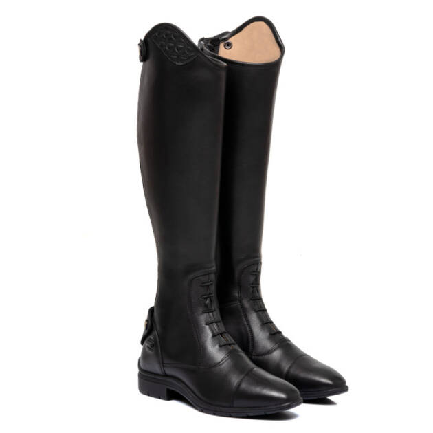 Botas unissex com cadarços e inserção multilogo