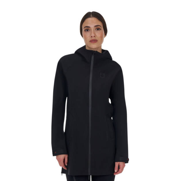 Casaco softshell feminino Equestro Ridertechnology impermeável longo