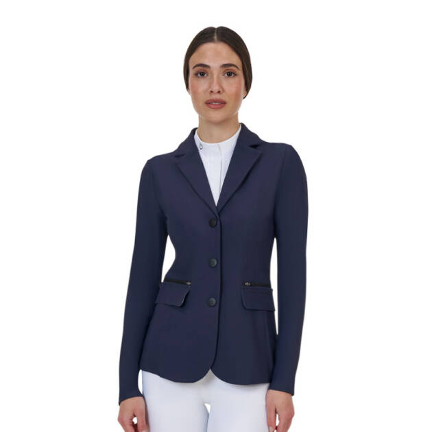 Jaqueta de concurso feminina Equestro Ridertechnology costuras seladas