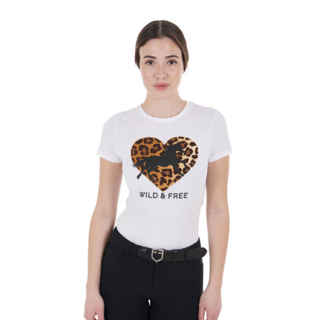 Camiseta feminina de algodão Wild & Free