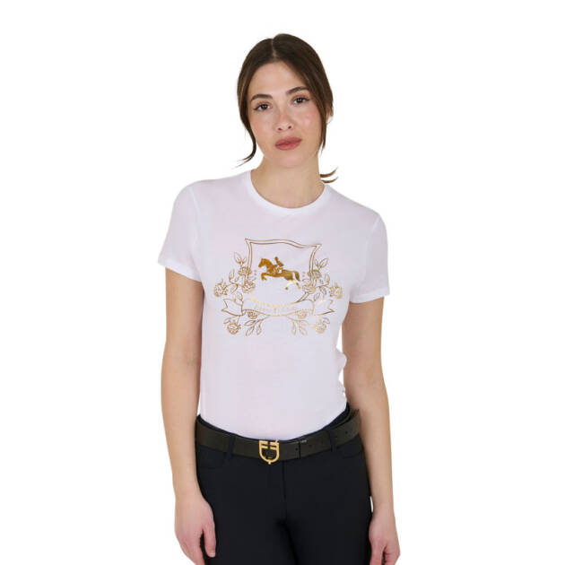 Camiseta feminina de algodão Lamina Horse Club