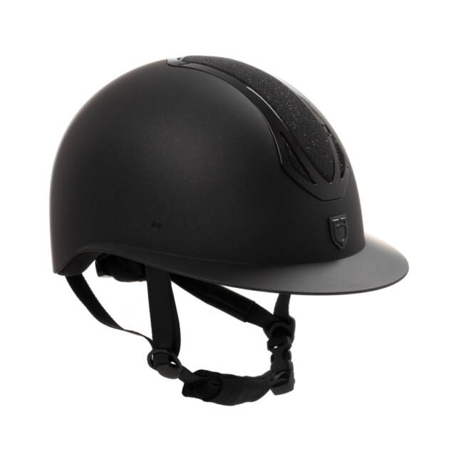 Capacete Donna Azael Stone viseira larga e strass homologação EN 1384-2023