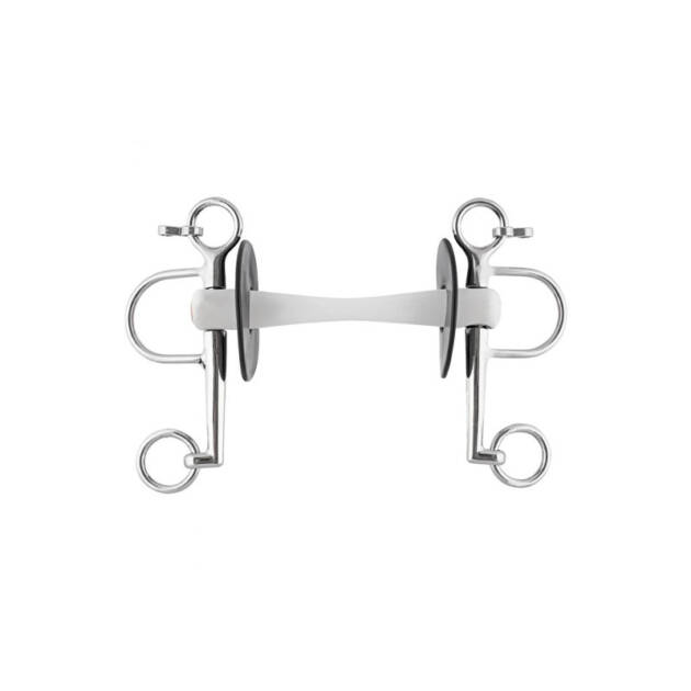 NATHE PELHAM 20MM COM FLEX. BOCADO MULLEN COM BOCAS CURTAS