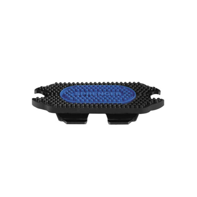 ALMOFADAS DE ESTRIBO PARA ESTRIBOS BOW BALANCE - BORRACHA PRETA / AZUL, TAMANHO 120 MM