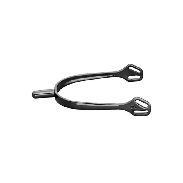 Esporas ULTRA fit com fecho Balkenhol - Aço inoxidável antracite, 25 mm arredondado