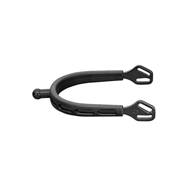 Esporas ULTRA fit EXTRA GRIP "Black Series" com fecho Balkenhol - Aço inoxidável antracite, esfera de 20 mm