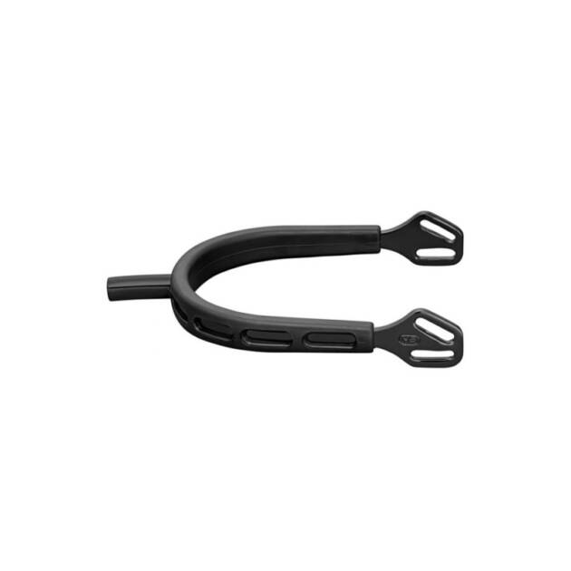Esporas ULTRA fit EXTRA GRIP "Black Series" com fecho Balkenhol - Aço inoxidável antracite, 25 mm plano