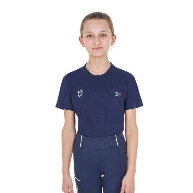 Camiseta unissex infantil slim fit Equestro X FISE