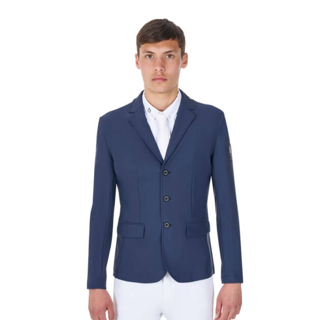 Jaqueta masculina de competição três botões Equestro X FISE