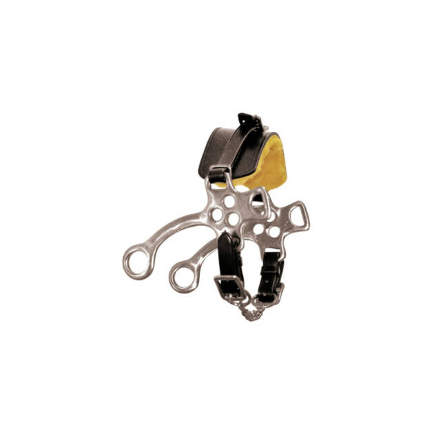 Hackamore inox com nasalina de couro