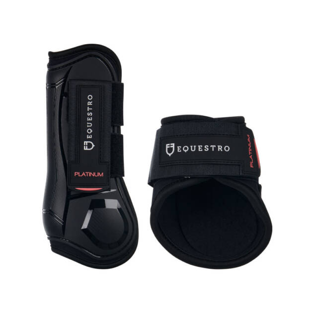 conjunto de protetores de tendão e boleto young horse tpu e neoprene