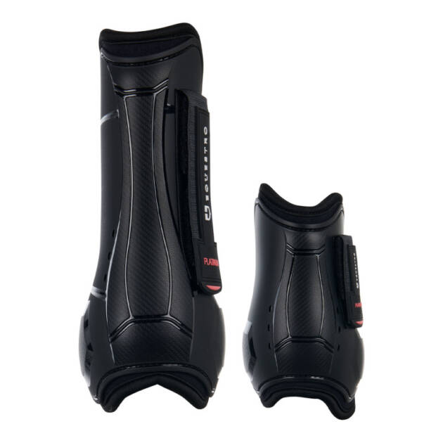 Conjunto de protetores de tendão e de boleto fechados em TPU e neoprene