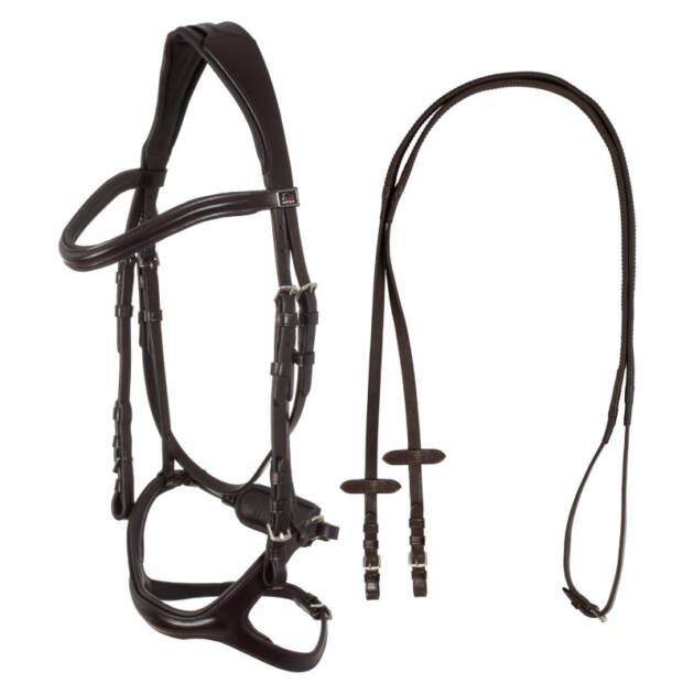 Bridão com noseband anatômico e curvo