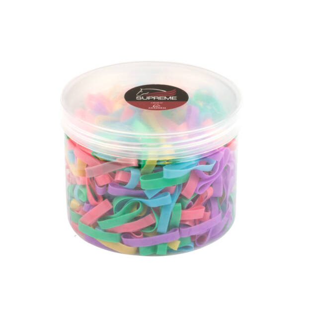 FAIXAS ELÁSTICAS PARA CRINA (CAIXA 500 UNID.)