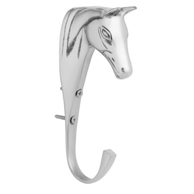 Gancho com cabeça de cavalo em latão maciço