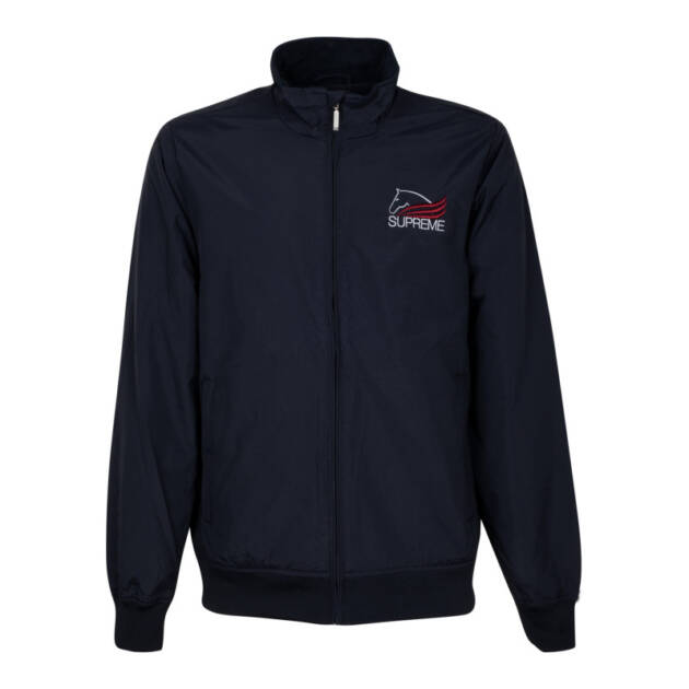 Jaqueta bomber unissex em tecido técnico com forro de fleece