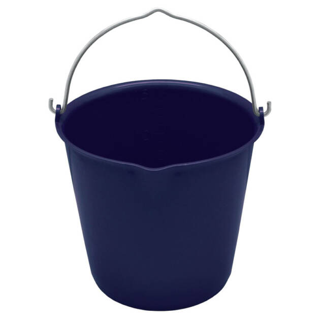 BALDE EM PLÁSTICO FLEX DE 15 L COM ALÇA DE METAL