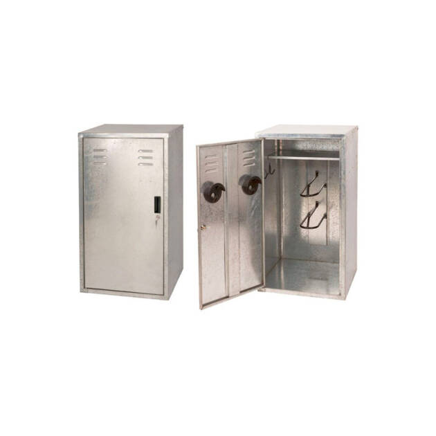 Armário porta-sela em chapa de aço galvanizado 106x60x60 cm