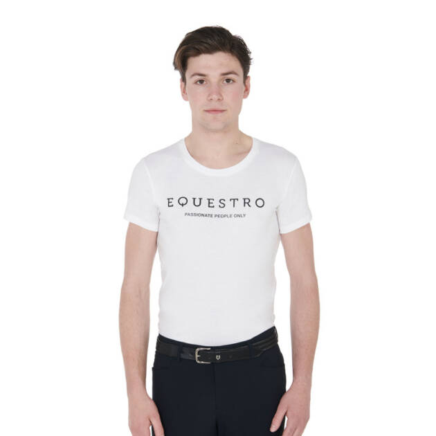Camiseta masculina slim fit com inscrição Equestro