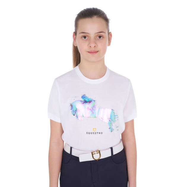 Camiseta infantil slim fit estampa Jump