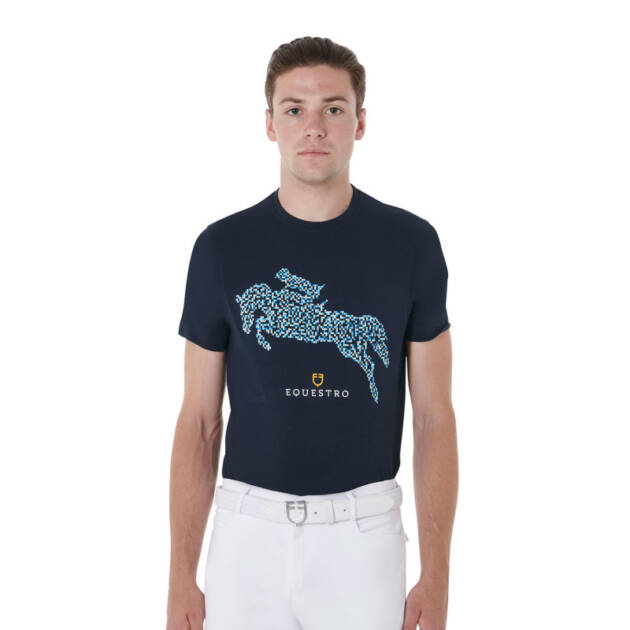 Camiseta masculina slim fit estampa Jump