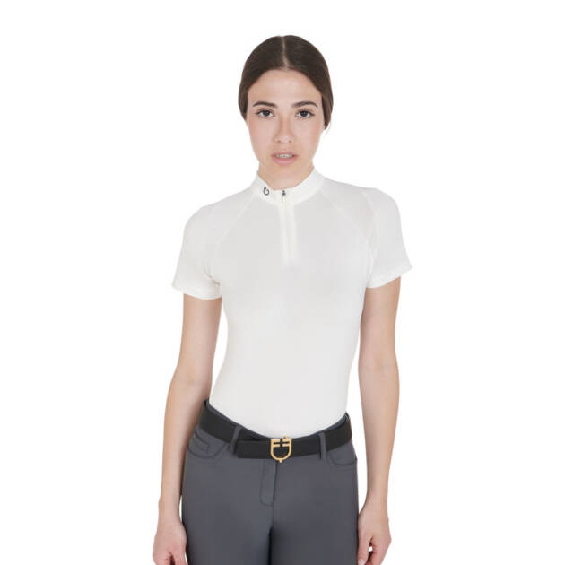 Polo técnica feminina slim fit para treino