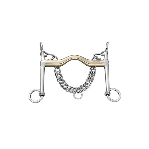 ESPEC. BRIDA DE DRESSAGE SENSOG.16MM COM 7CM BOCAS EM AÇO INOX