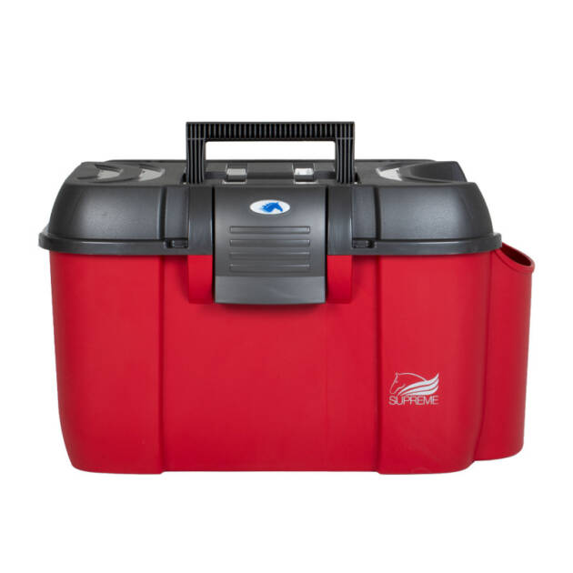 Baule grande Panaro 2019 com porta-garrafas lateral vermelho-azul 169