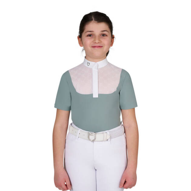Polo de concurso para menina com tule