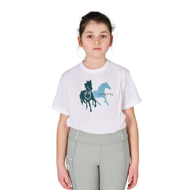 Camiseta infantil em algodão respirável